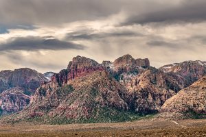 Panoramic Details of Red Rock Canyon’s Rugged Terrain